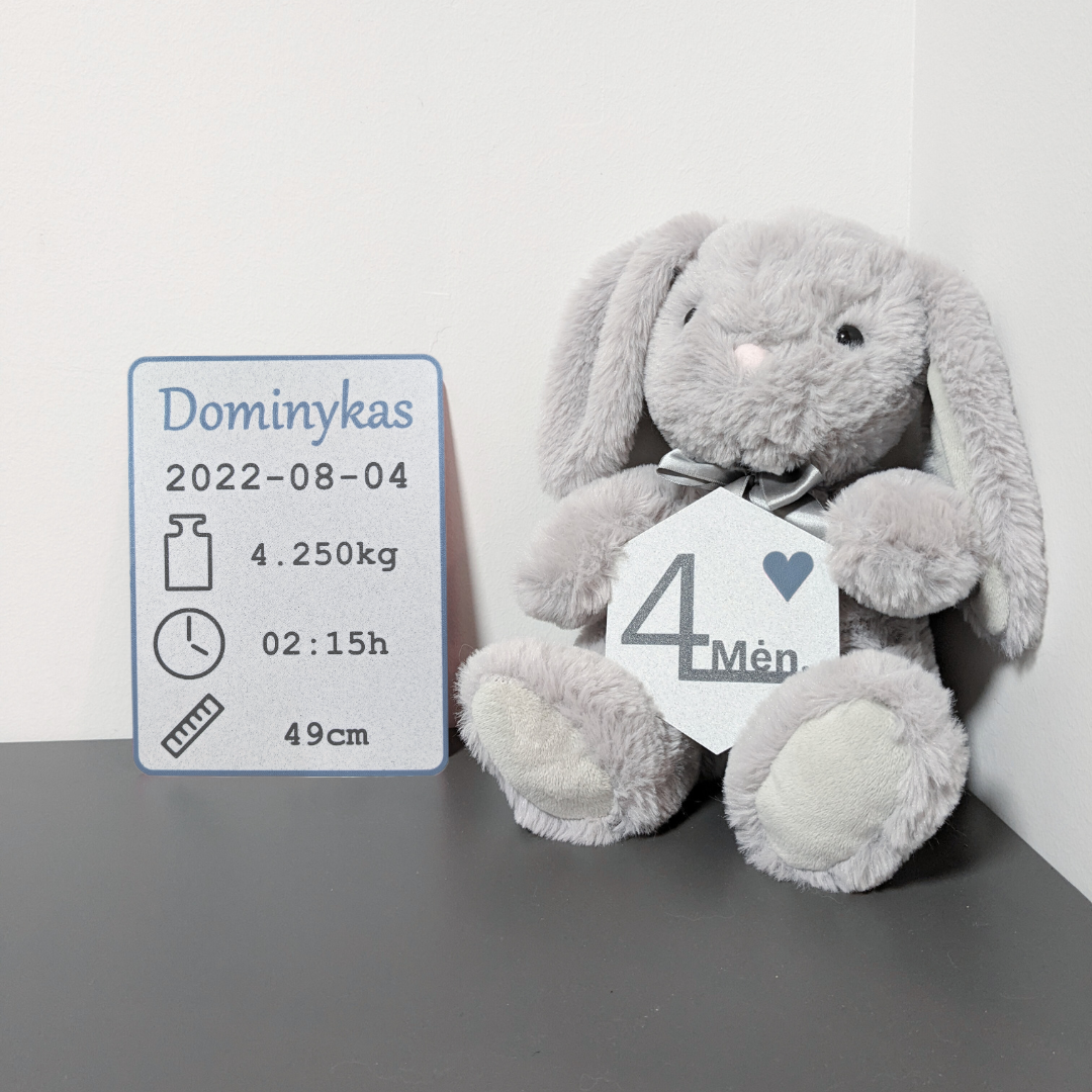 Kūdikio mėnesių kortelės