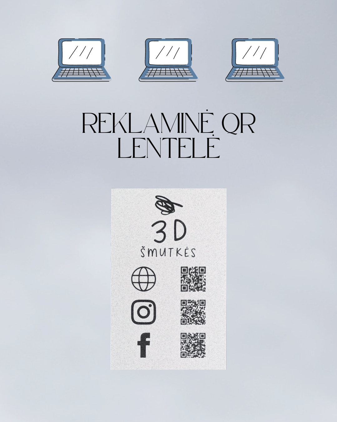 QR LENTELĖ - KETURKAMPĖ