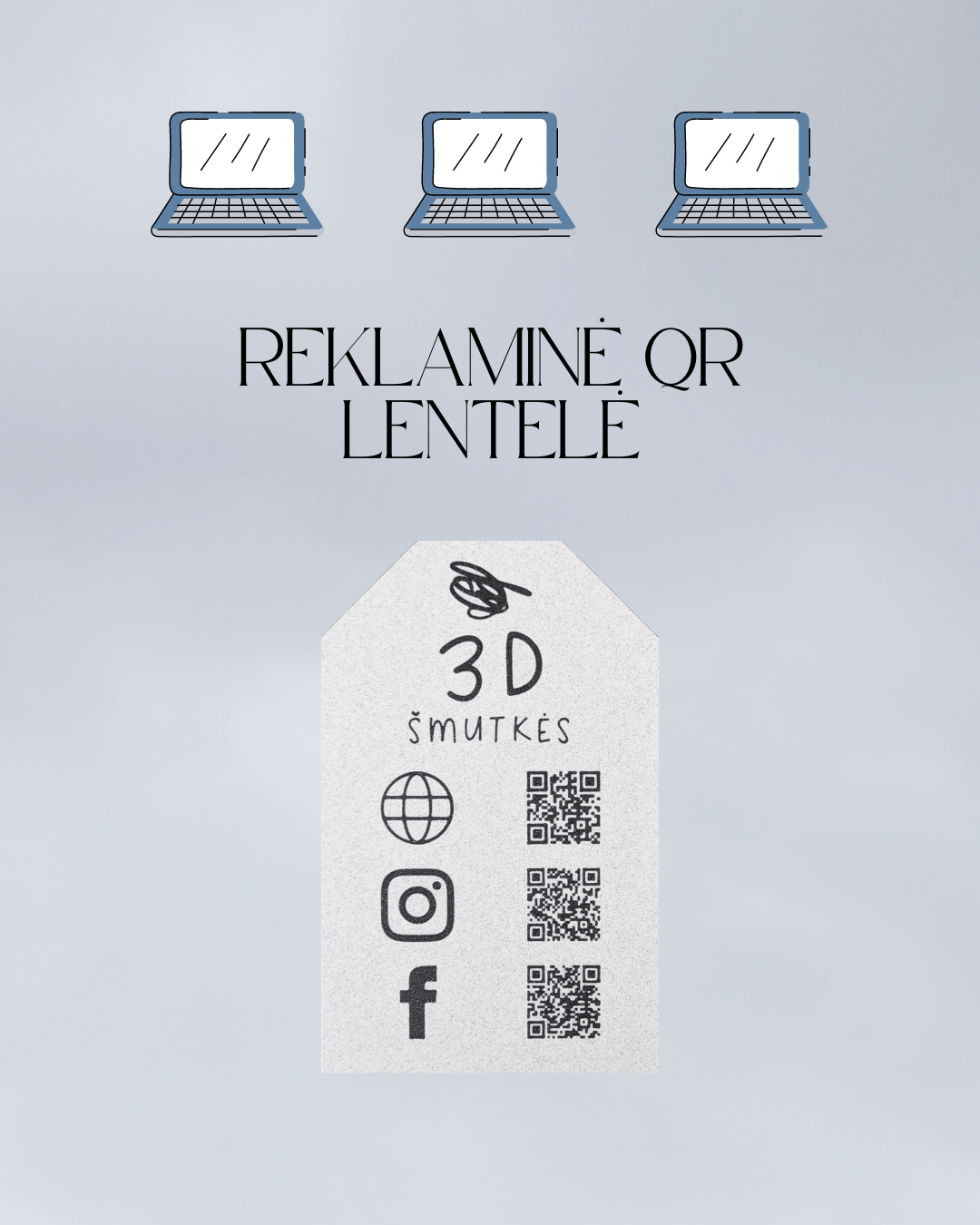 INFORMACINĖ LENTELĖ SU QR KODU - ŠEŠIAKAMPĖ