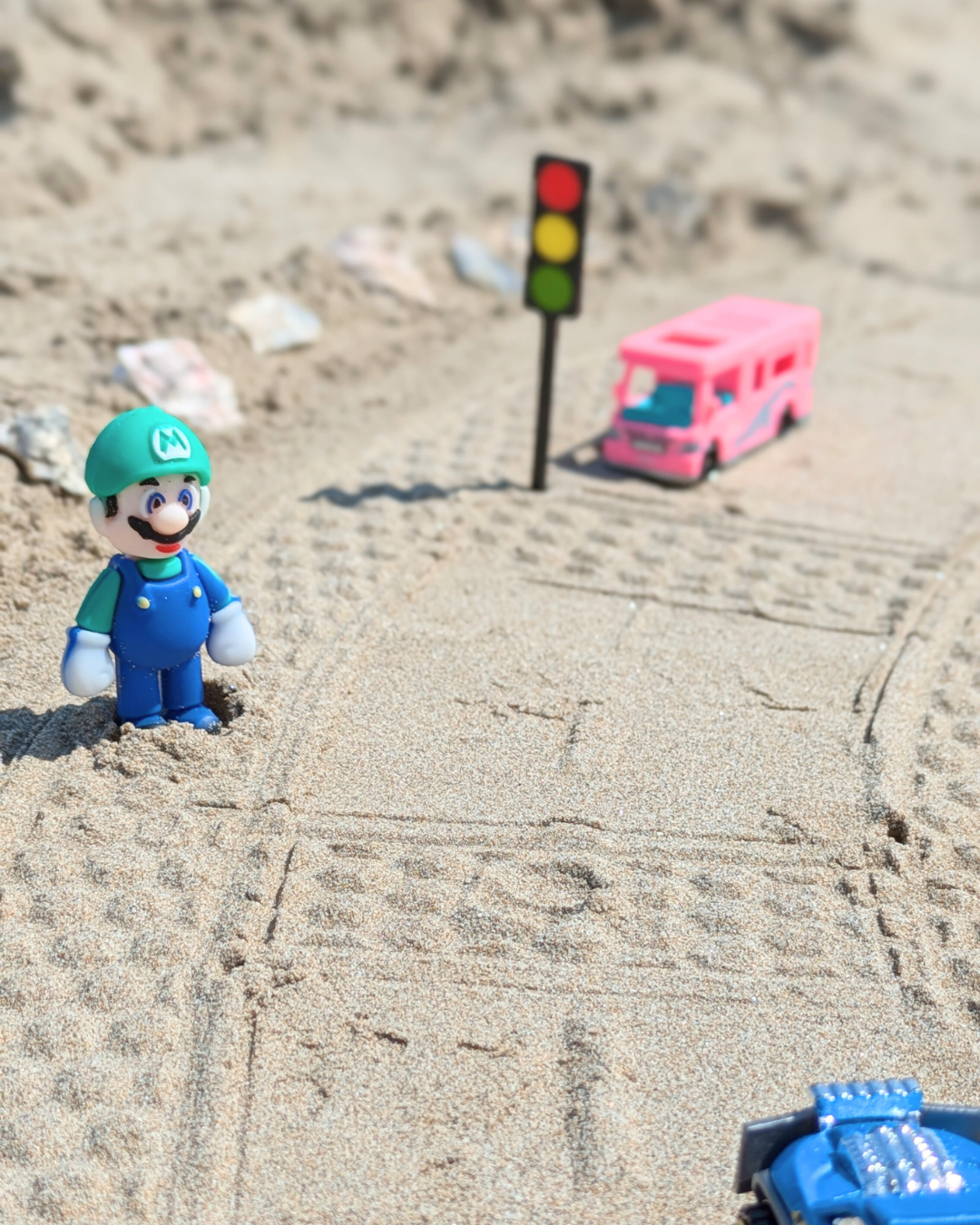 Smėlio žaislas - ŠVIESOFORAS