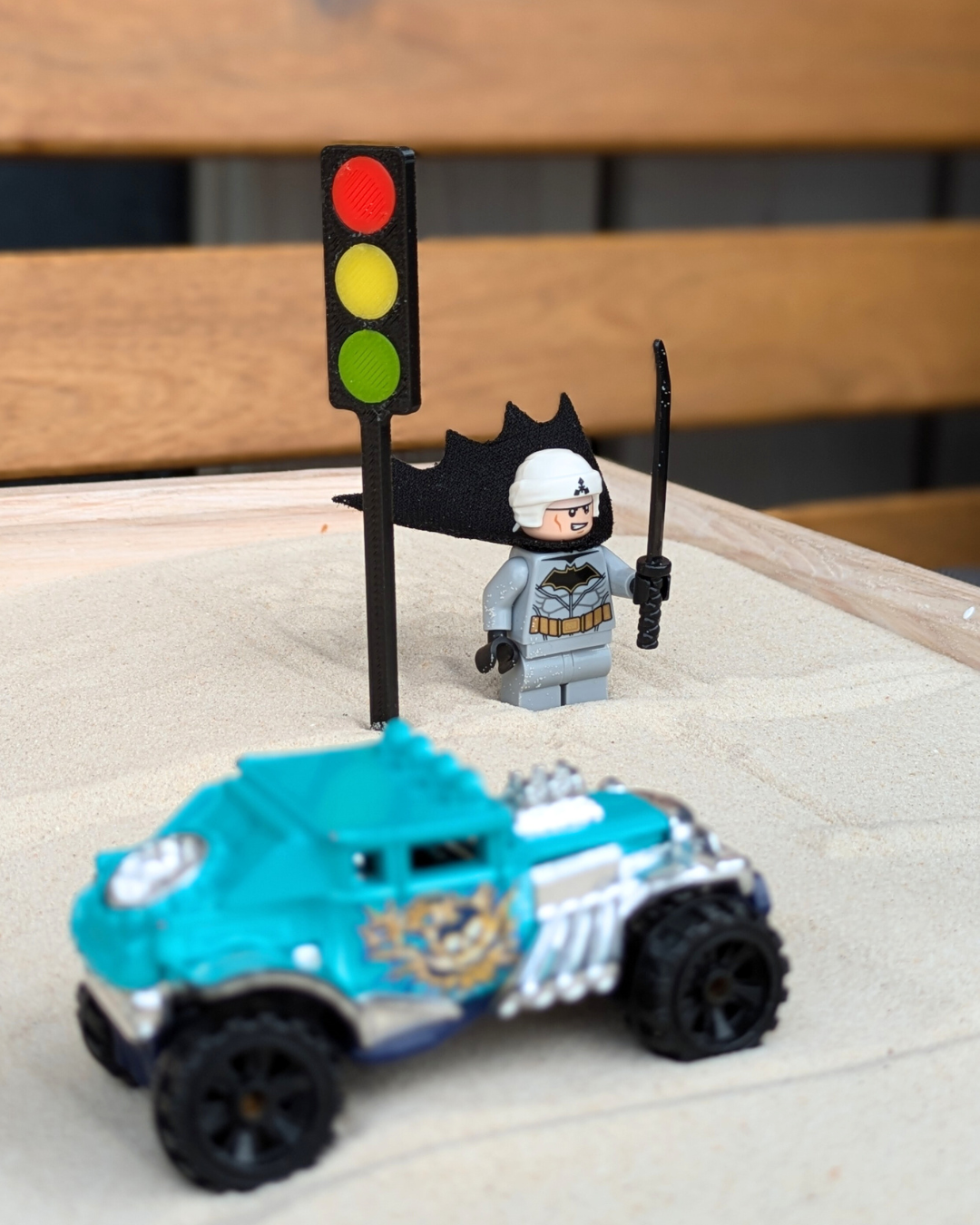 Smėlio žaislas - ŠVIESOFORAS