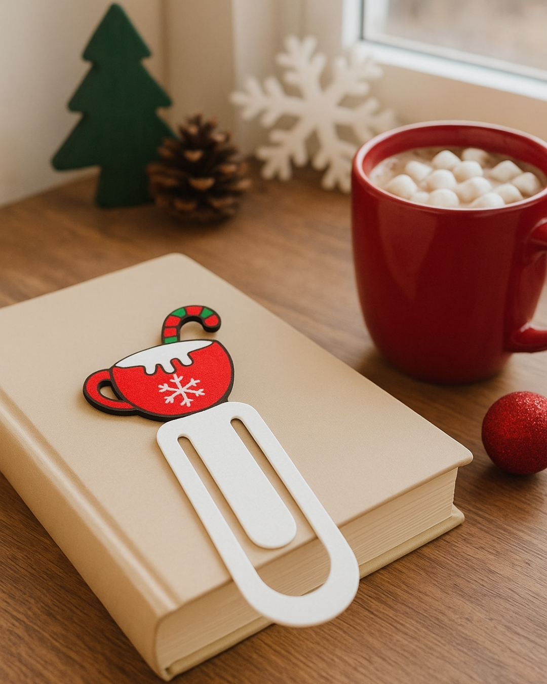 Knygų skirtukas - KALĖDINIS PUODELIS