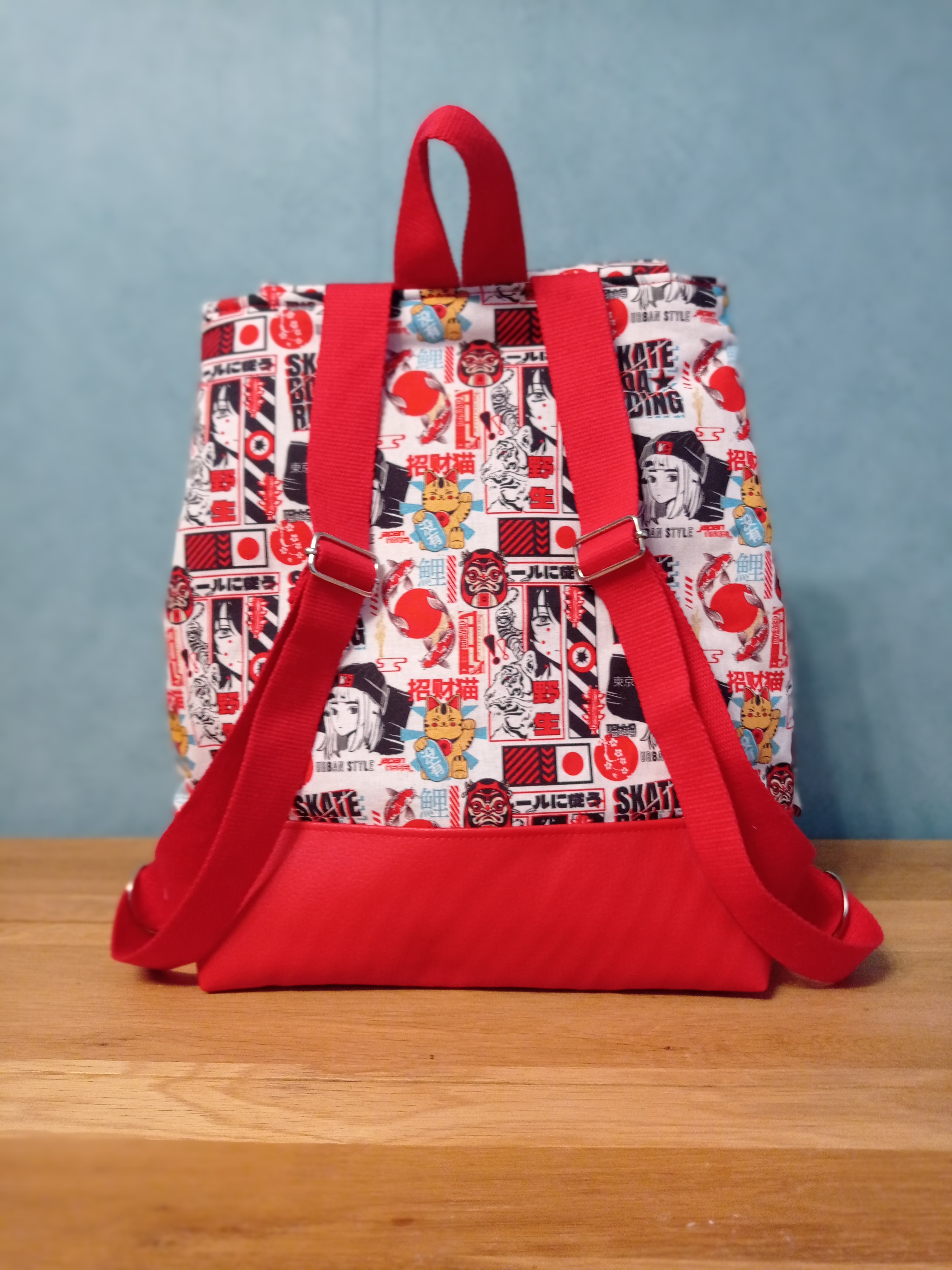 Sac à dos Manga rouge