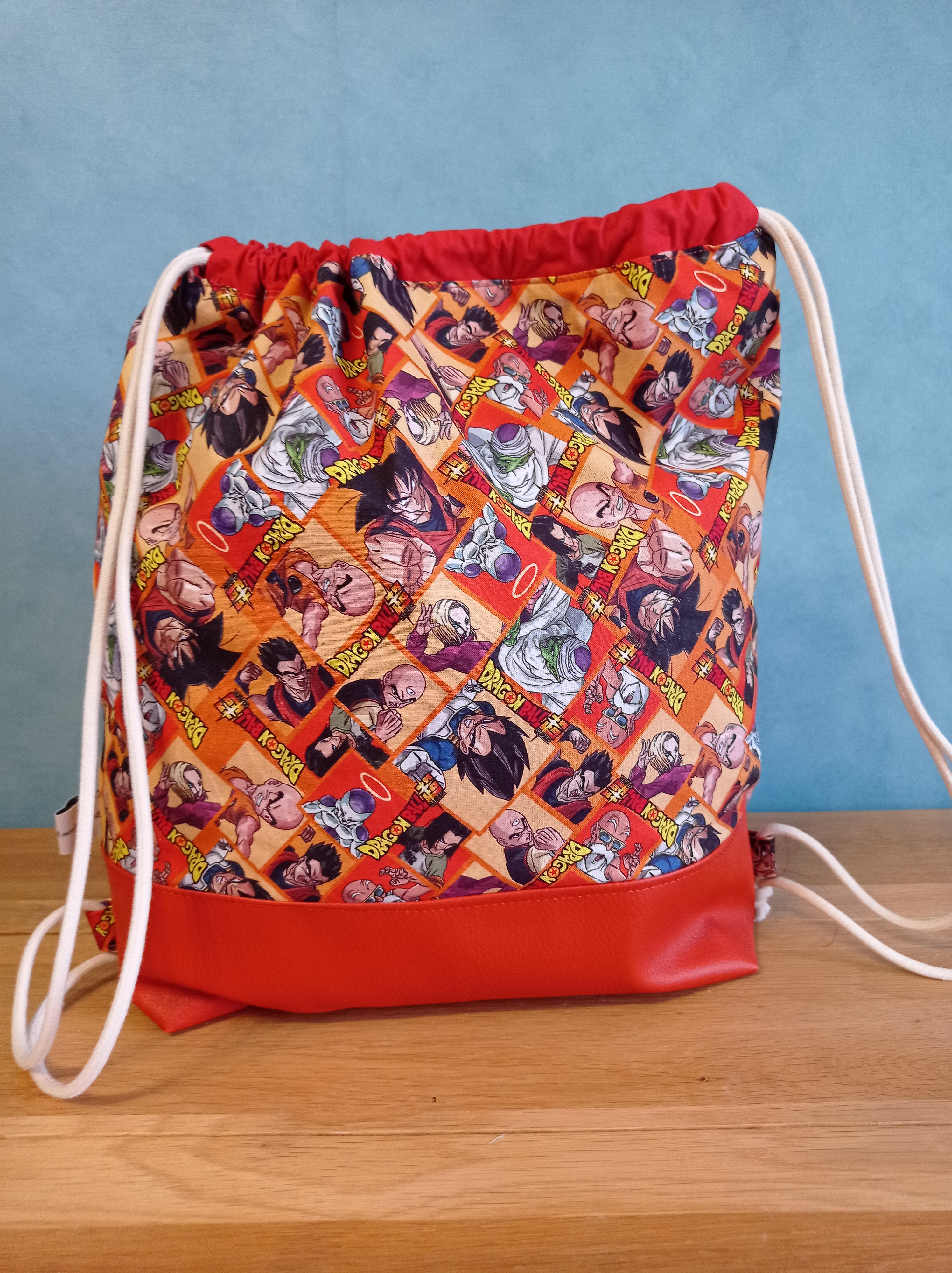 Sac à dos  tissu enduit Dragon-ball z orange