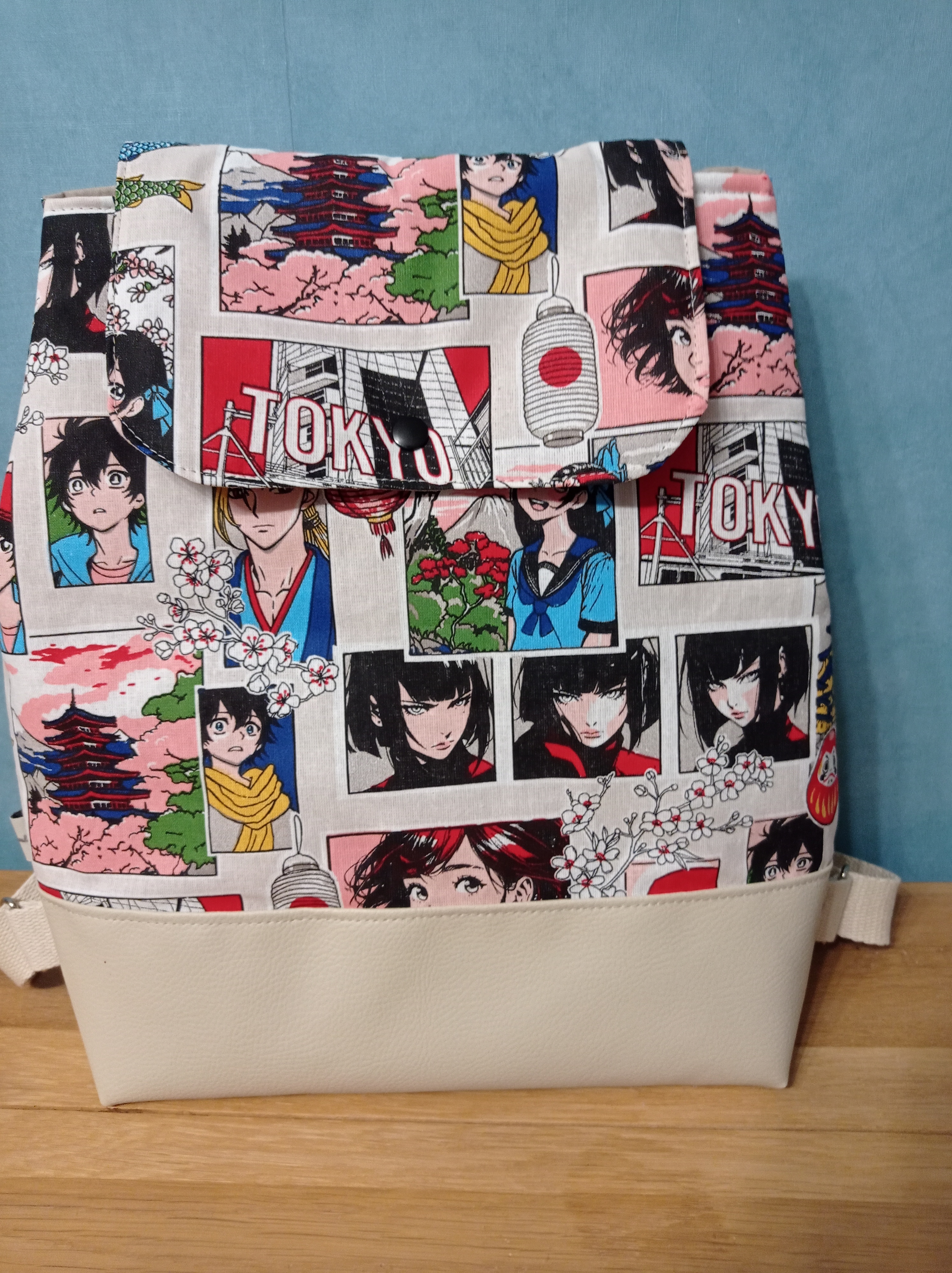 Sac à dos Manga Tokyo Beige