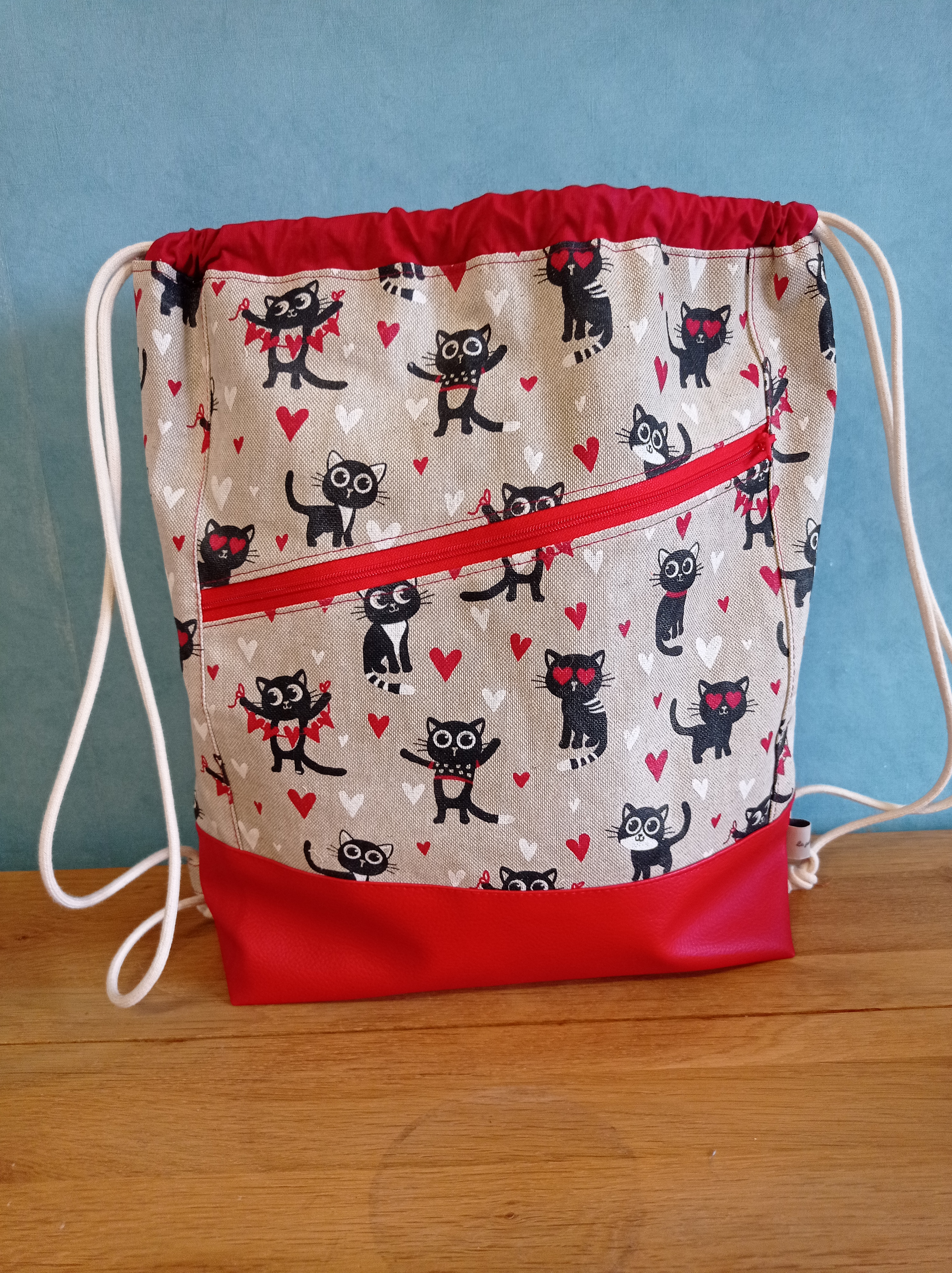 sac à dos tissu enduit 