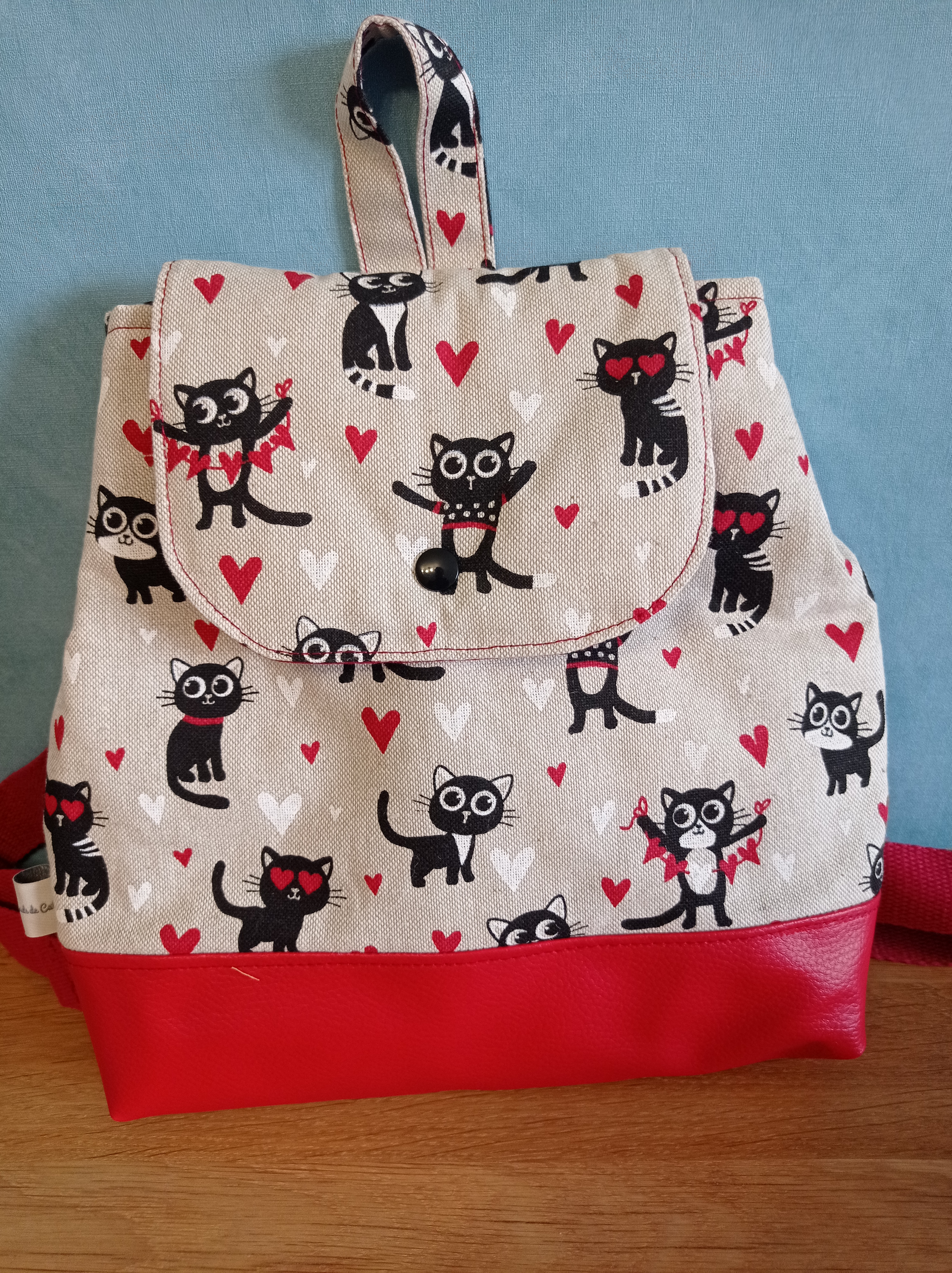 sac à dos maternelle  rouge