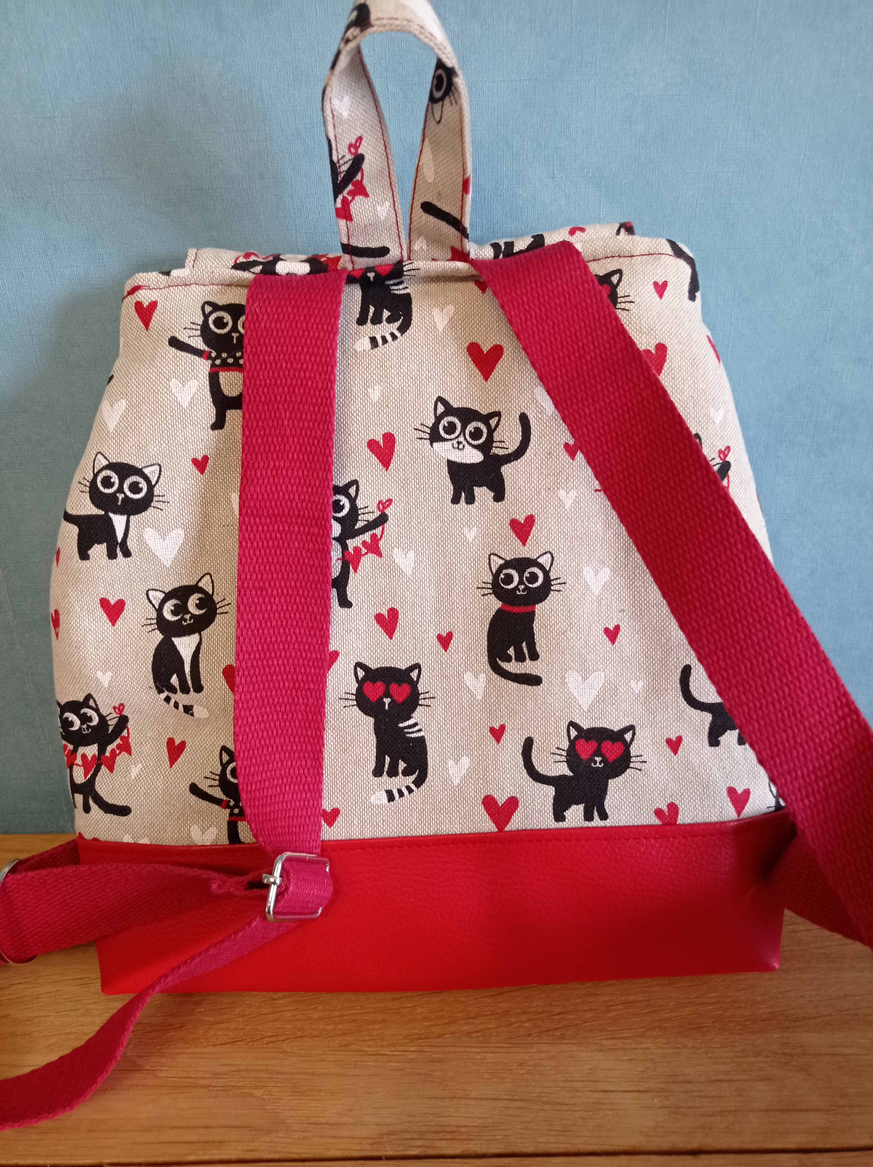 sac à dos maternelle  rouge