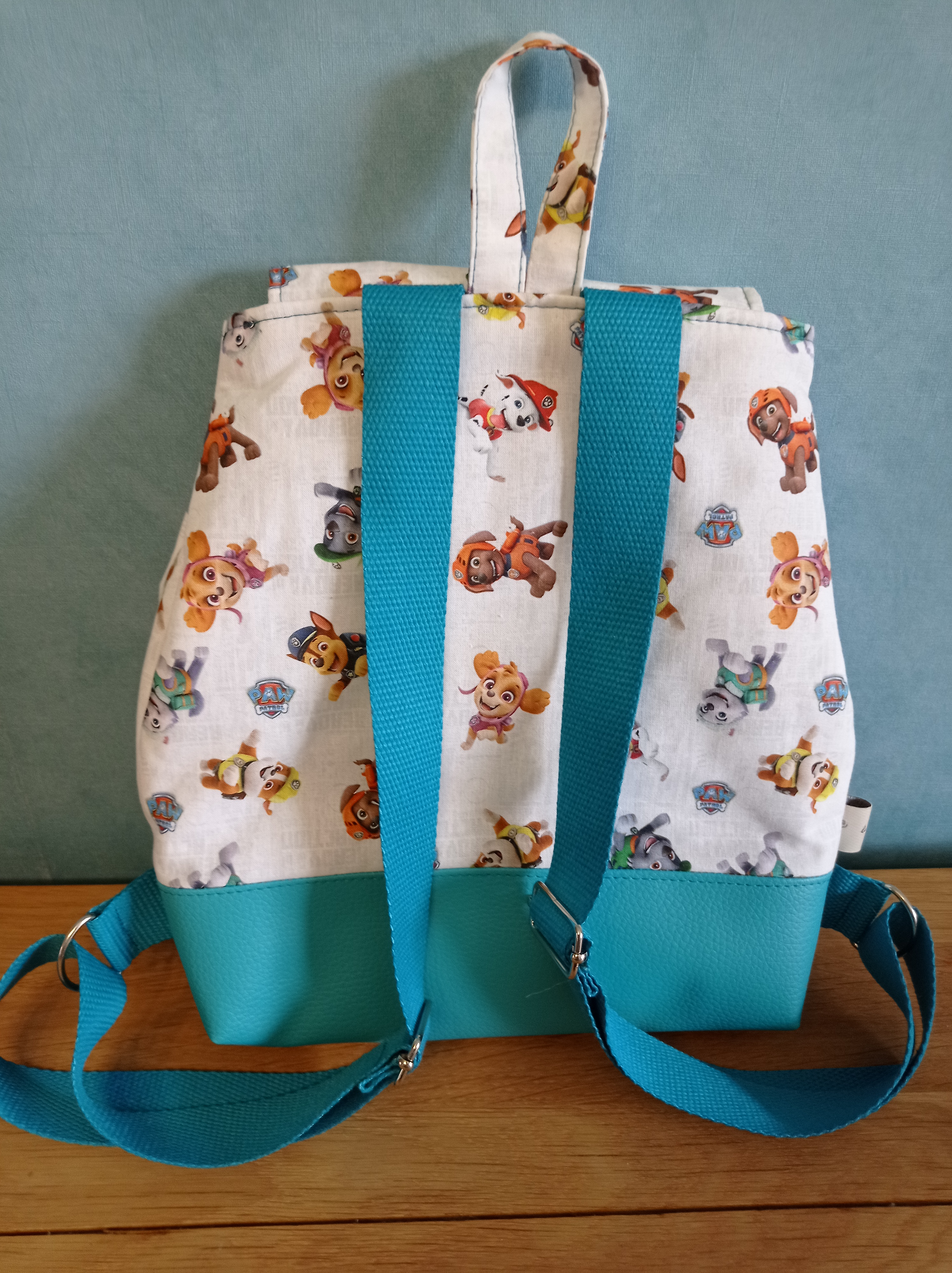 sac à dos maternelle bleu turquoise 
