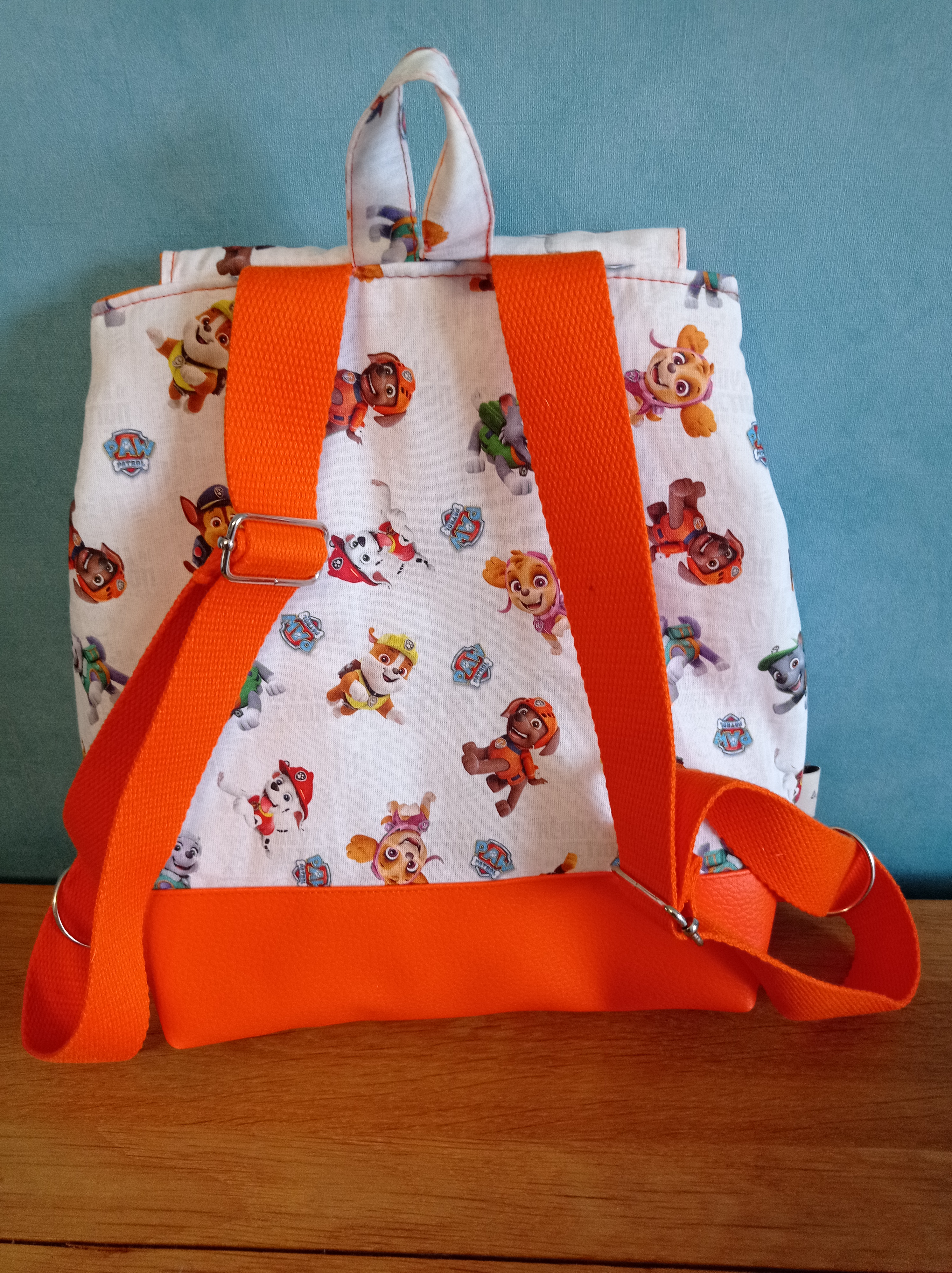 sac à dos pat patrouille orange