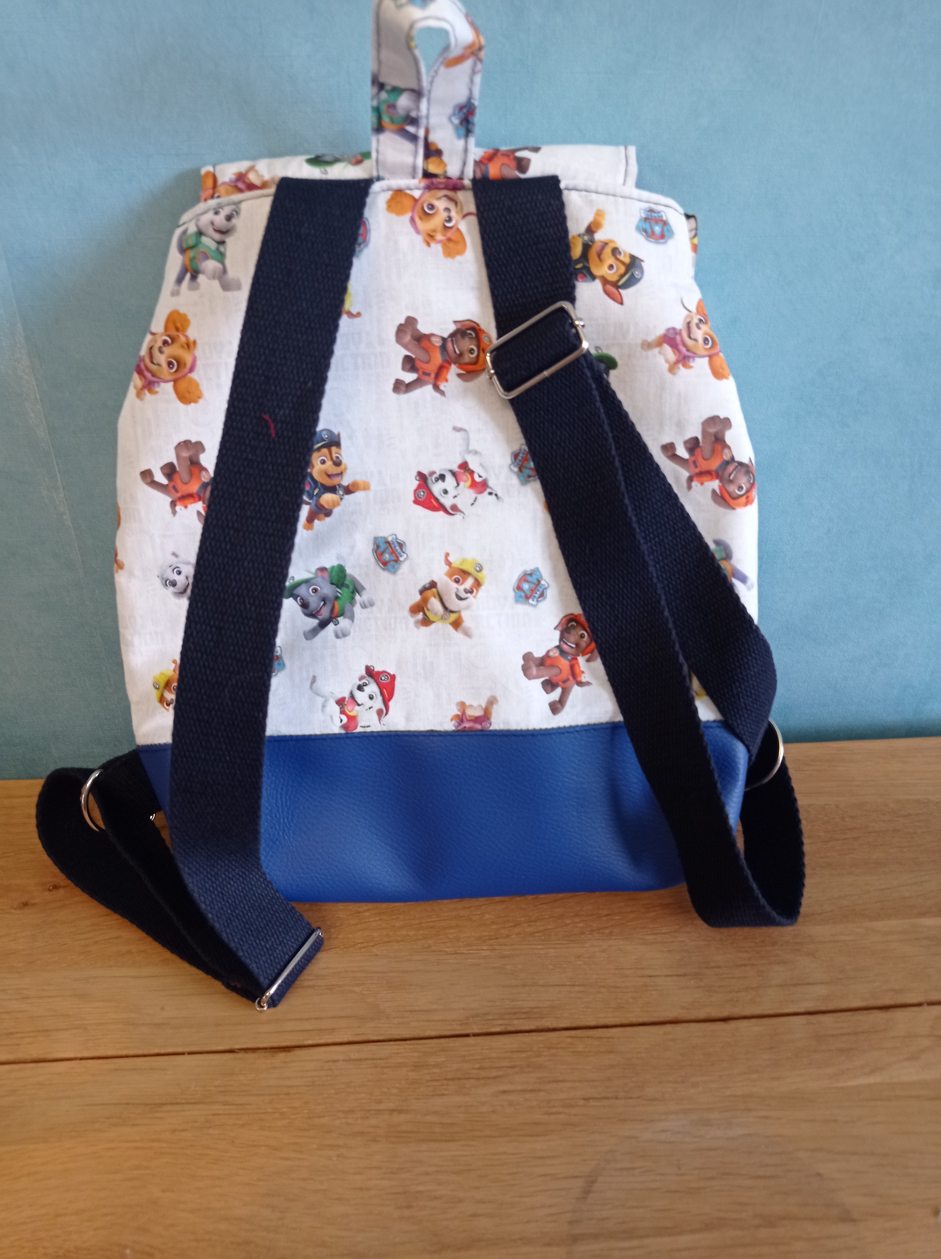 sac à dos maternelle pat patrouille bleu marine 