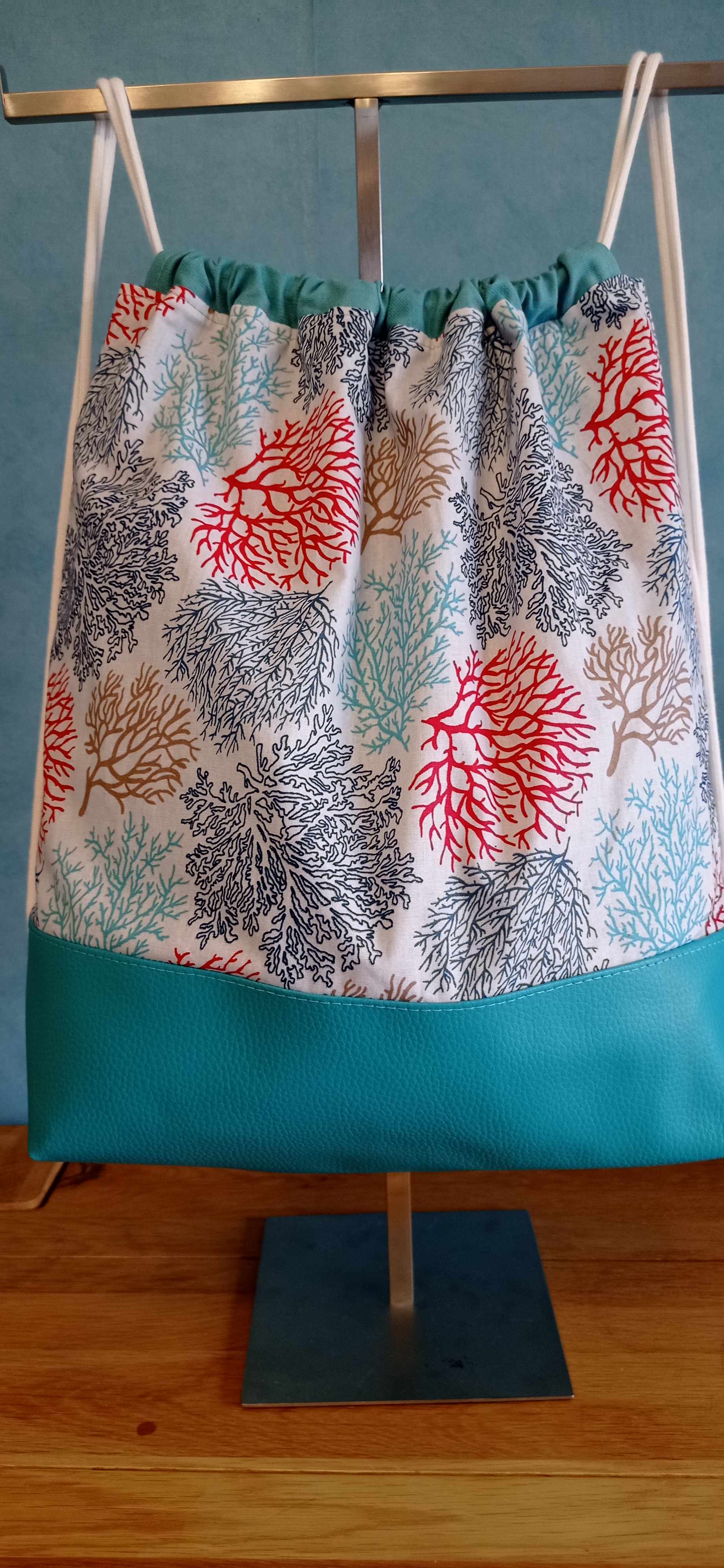 sac à dos tissu enduit