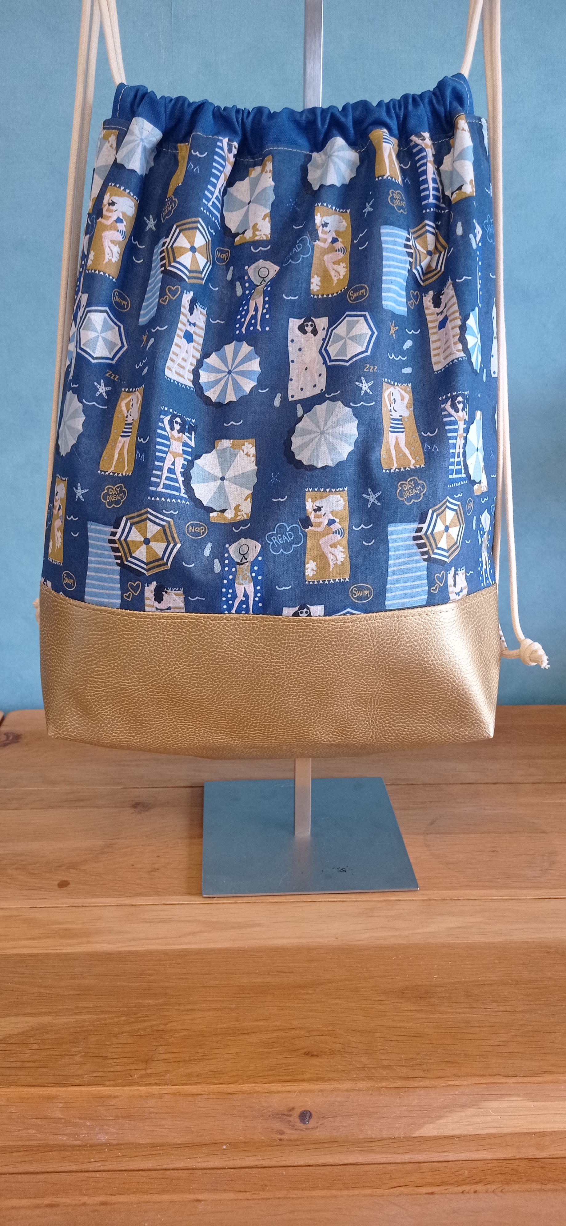 sac à dos tissu enduit 