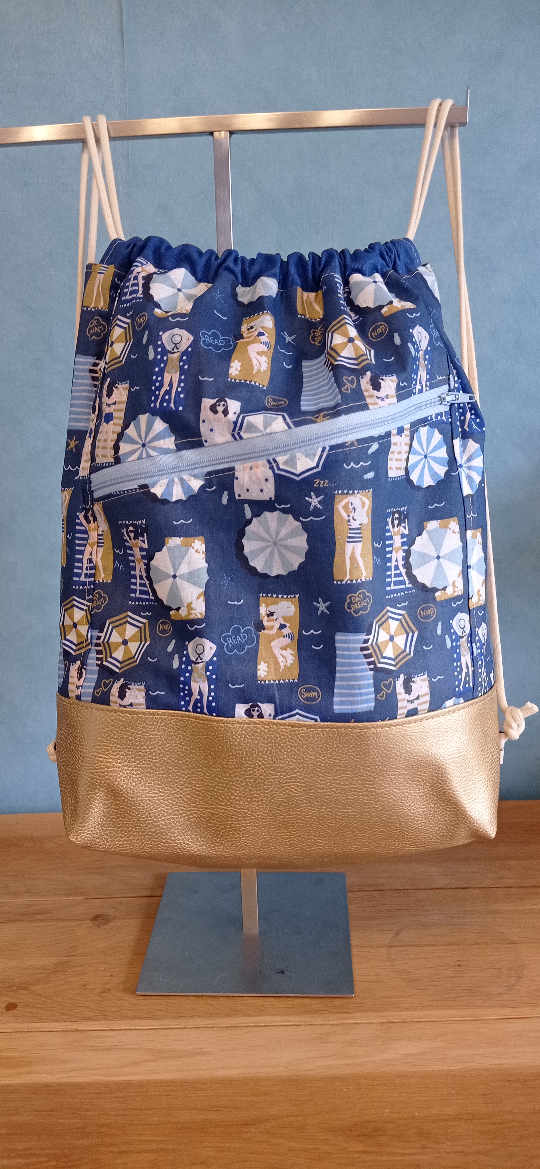 sac à dos tissu enduit 