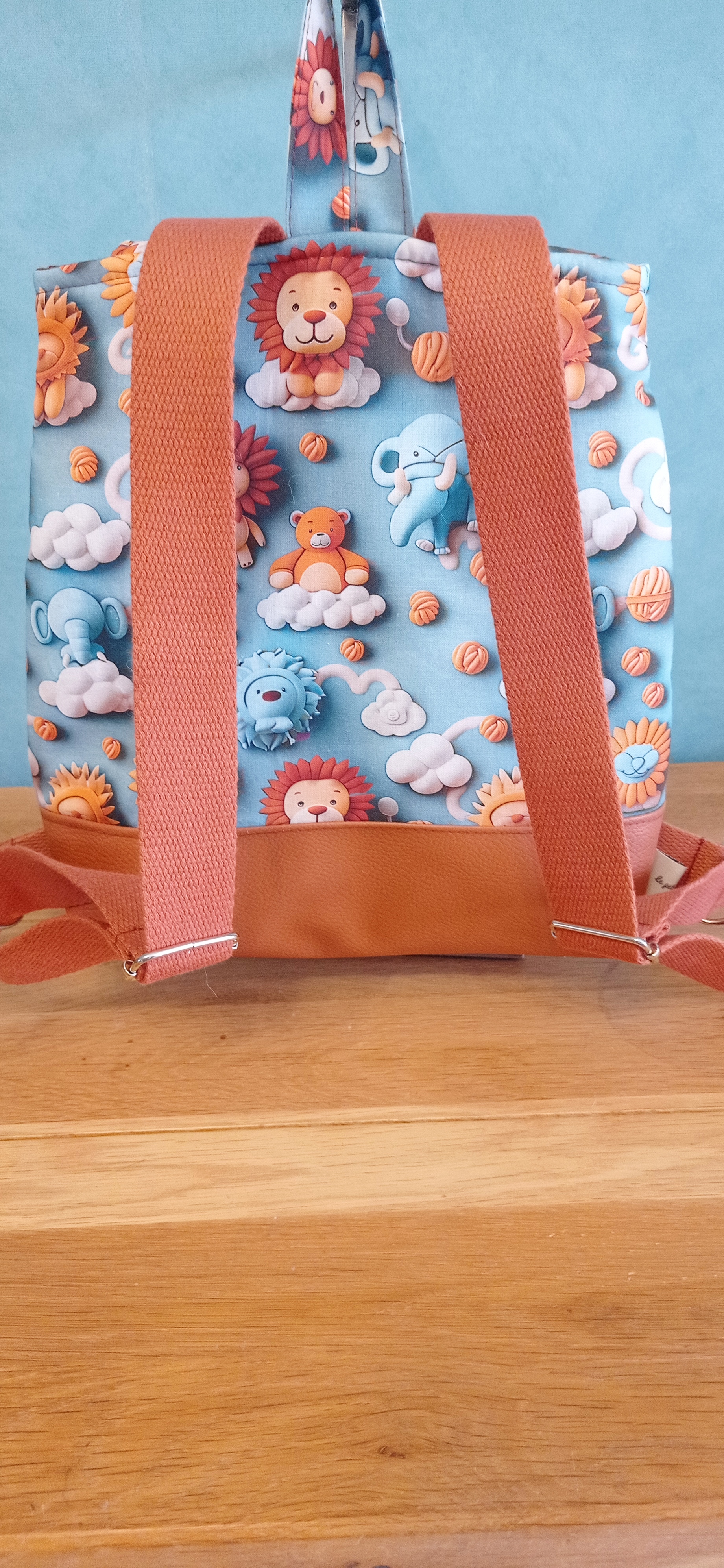 sac à dos tissu relief 