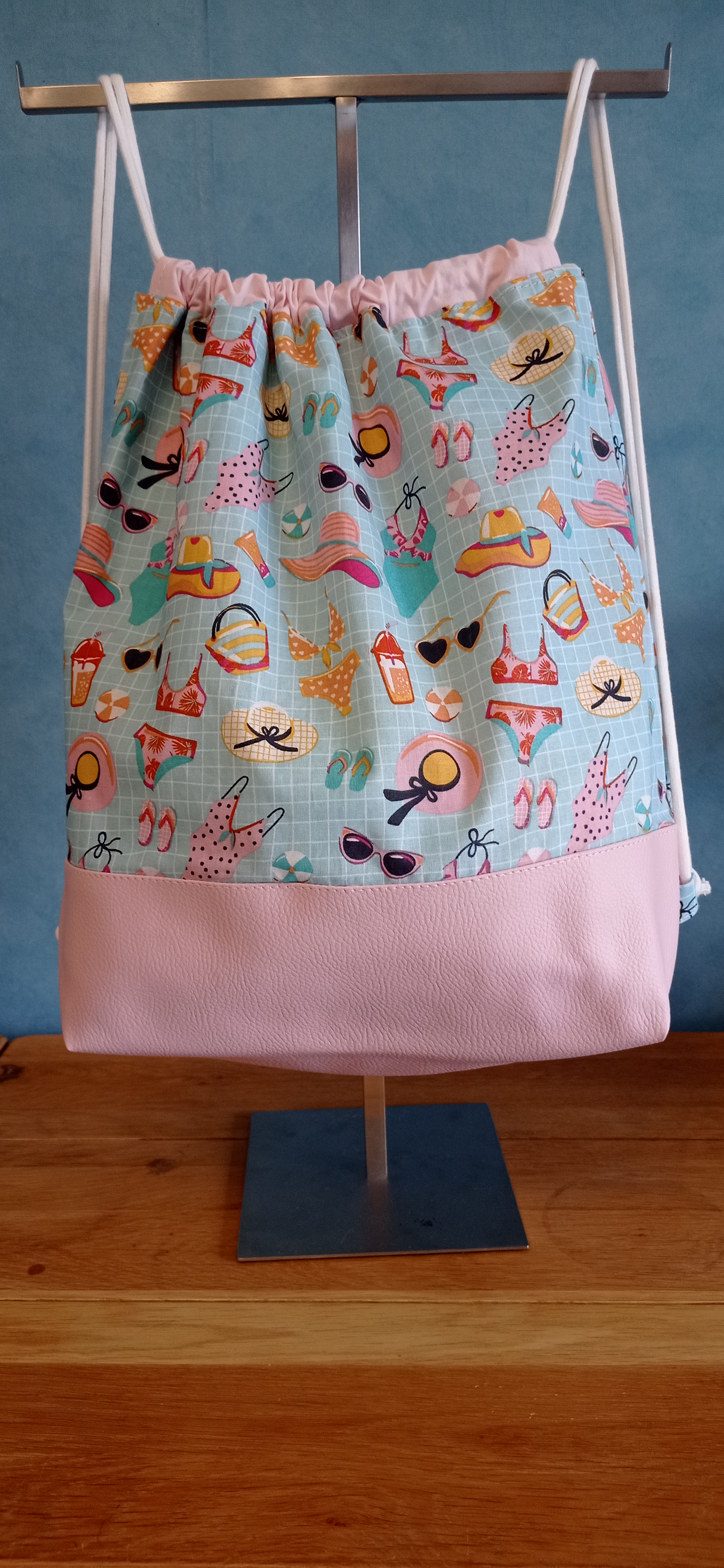 sac à dos tissu enduit