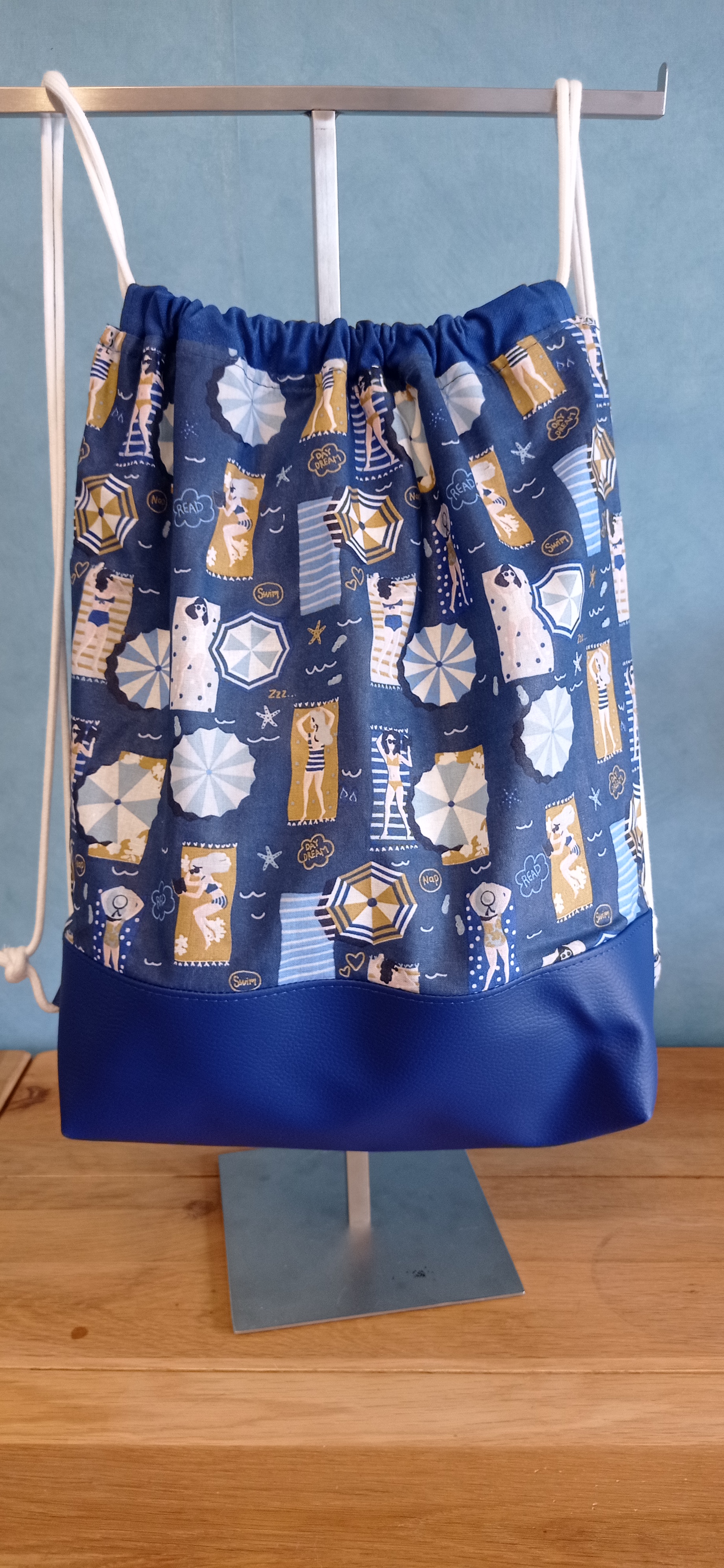 sac à dos tissu enduit 