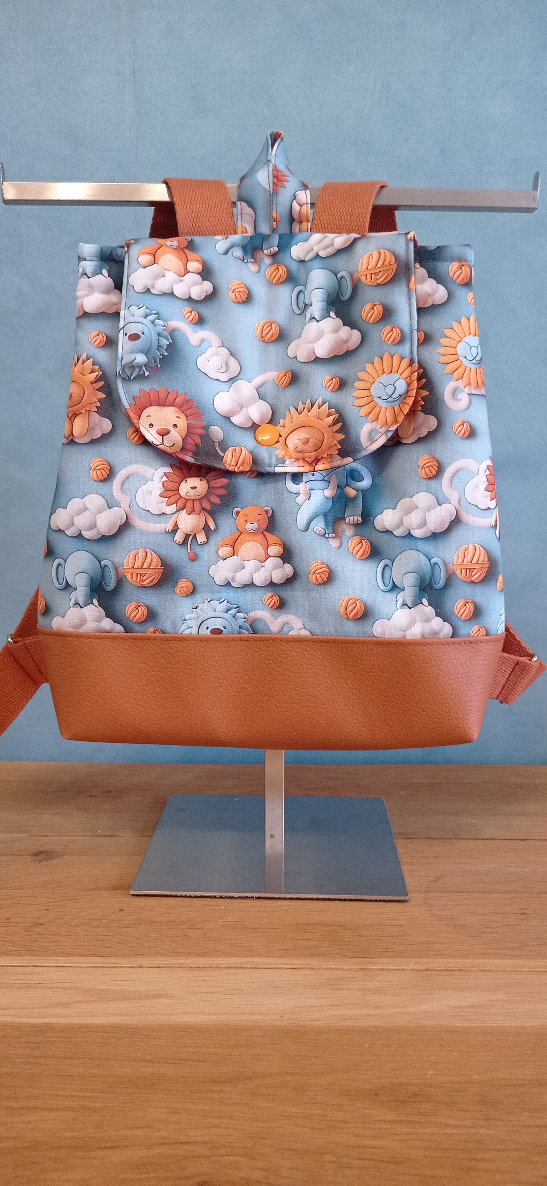 sac à dos tissu relief 