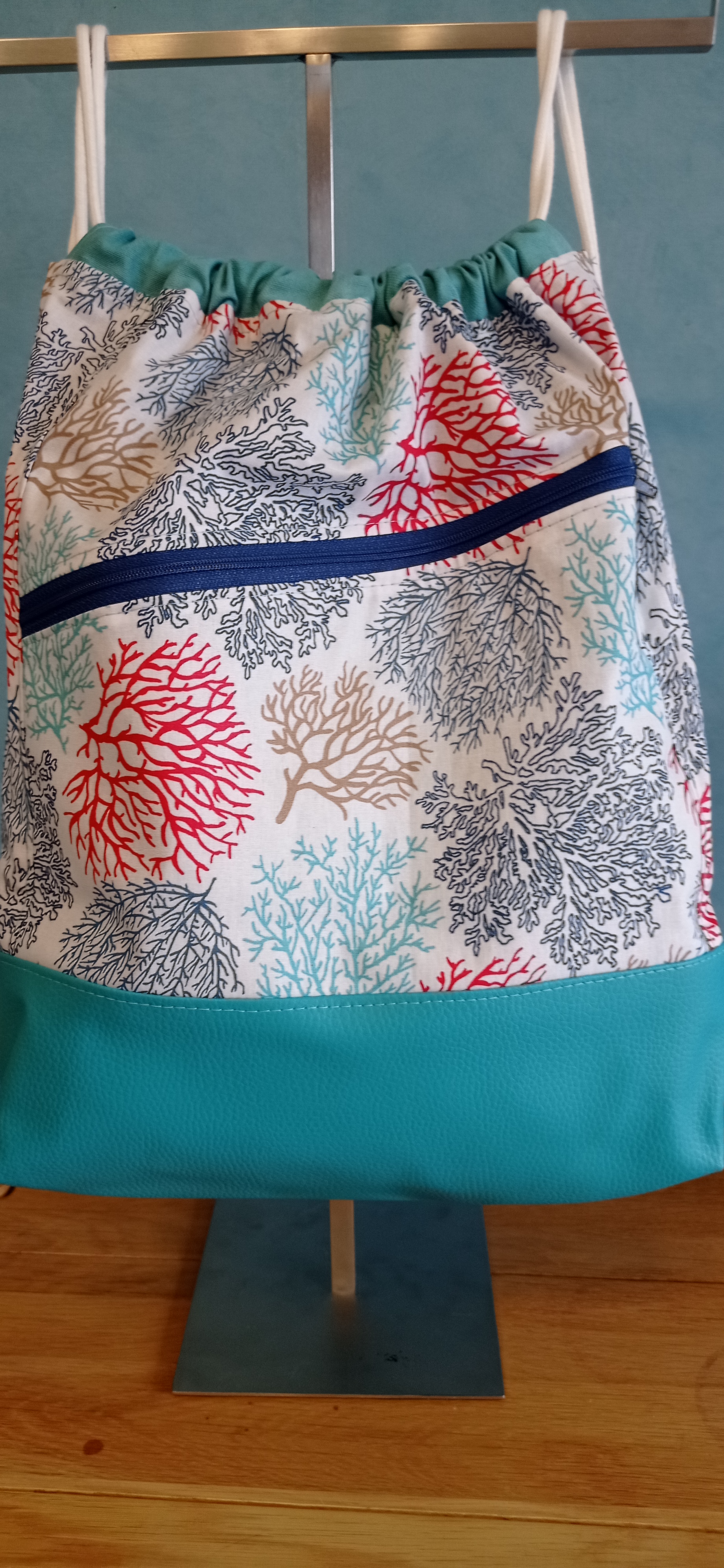 sac à dos tissu enduit