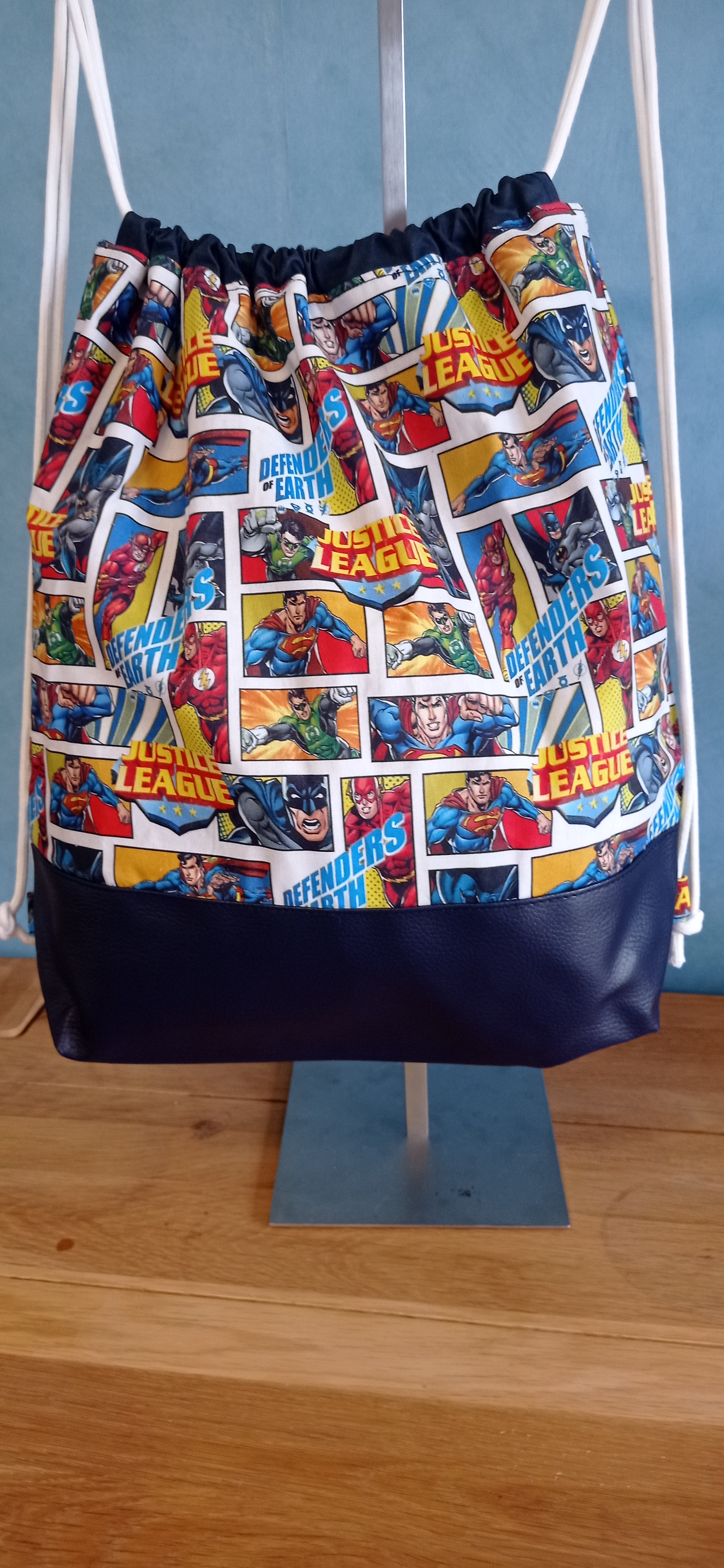 sac à dos tissu enduit