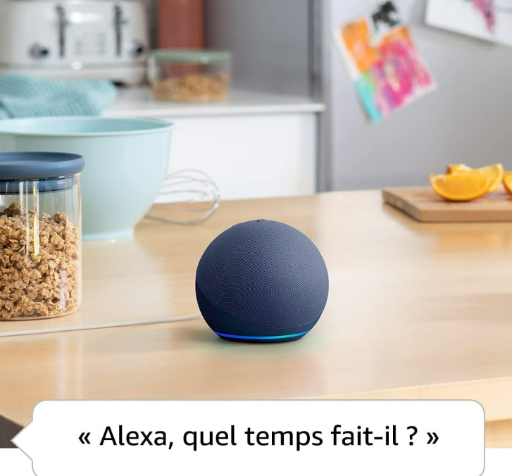Echo Dot (Nouvelle génération) | Enceinte connectée Bluetooth et Wi-Fi au son puissant encore plus imposant, avec Alexa | Anthracite