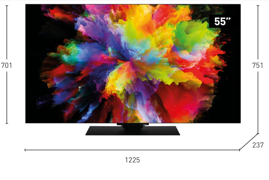 Panasonic TV-55Z80AEZ, Série Z80 55 Pouces 4K Ultra HD OLED Smart TV, 2024, Fire TV, Dolby Vision & Atmos, Mode Jeu Extreme, Controle Vocal Alexa, Airplay, Noir [Classe énergétique F]