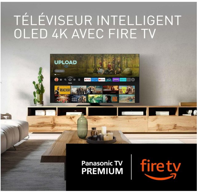 Panasonic TV-55Z80AEZ, Série Z80 55 Pouces 4K Ultra HD OLED Smart TV, 2024, Fire TV, Dolby Vision & Atmos, Mode Jeu Extreme, Controle Vocal Alexa, Airplay, Noir [Classe énergétique F]