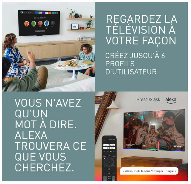 Panasonic TV-55Z80AEZ, Série Z80 55 Pouces 4K Ultra HD OLED Smart TV, 2024, Fire TV, Dolby Vision & Atmos, Mode Jeu Extreme, Controle Vocal Alexa, Airplay, Noir [Classe énergétique F]