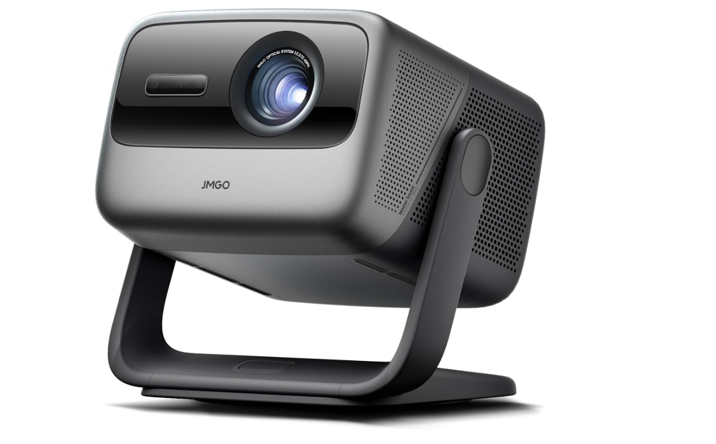 Projecteur laser triple JMGO N1S Ultra 4K avec WiFi et Bluetooth, 2800 ISO Lumens, Netflix officiel, GTV, correction d'image sans capteur à 360°, 180", HDR10, Dolby Digital Plus 20W, intelligent et portable