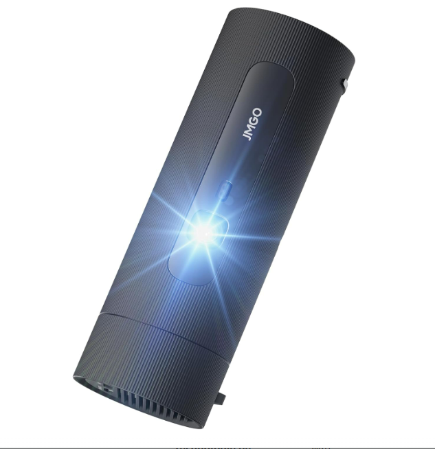 Projecteur JMGO PicoFlix GTV Netflix, mini projecteur portable 1080P avec Wifi et Bluetooth, batterie 4,5H, projecteur de film 3D extérieur 150", correction d'image automatique à cardan, 420 lumens ISO, HDR10, 10W DD+