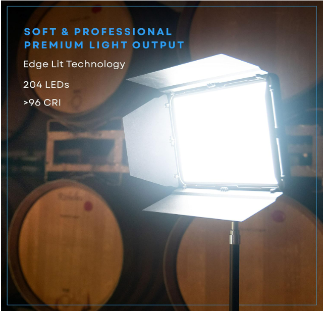 Kit d'éclairage à 2 points Lume Cube Studio Panel | Panneaux lumineux LED bicolores à éclairage périphérique 3200k - 5600k | Batterie au lithium rechargeable, couleur réglable, luminosité, supports de 70 pouces, télécommande sans fil incluse