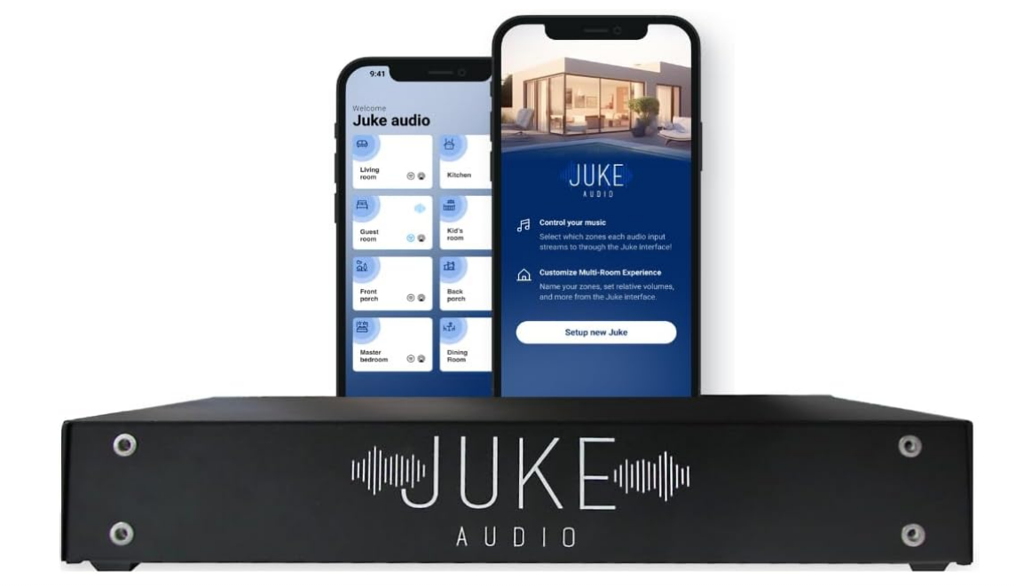 Juke-8 : Amplificateur multipièces 8 zones | Diffusion sans fil via Airplay 2, Spotify Connect, Bluetooth, DLNA | Système audio contrôlé par application