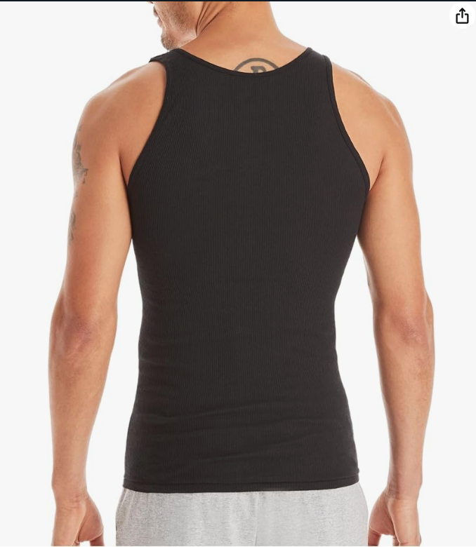 Débardeurs légers en coton évacuant l'humidité pour hommes Hanes (lot de 6)