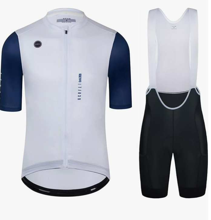Maillot de cyclisme pour homme, ensemble de cyclisme, maillot de vélo, poche arrière zippée, cuissard à bretelles avec poches, coupe de course, coussinet haute densité