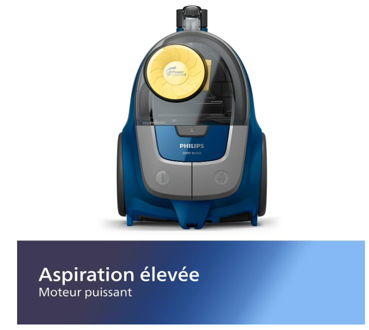 Philips Série 2000 Aspirateur sans Sac - 850 W avec Filtre à Air Super Clean et Brosse Multi-Usage (XB2125/09)