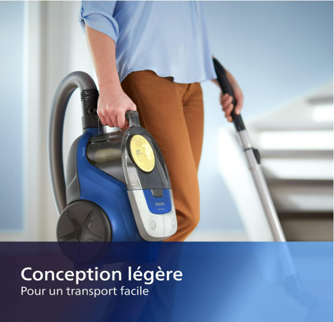 Philips Série 2000 Aspirateur sans Sac - 850 W avec Filtre à Air Super Clean et Brosse Multi-Usage (XB2125/09)