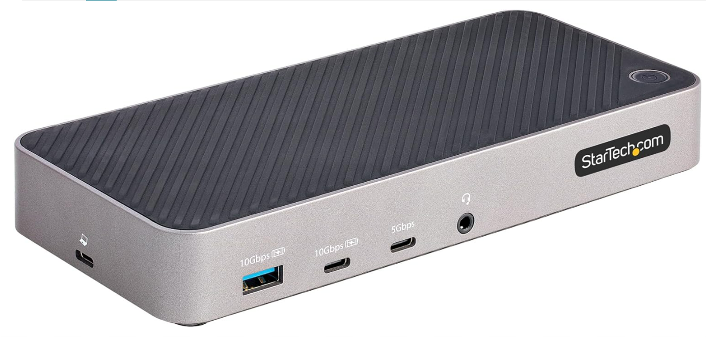 ICY BOX Station d'accueil USB-C (11-en-1) avec 2x HDMI, Docking Station USB-C pour Ordinateur Portable (Gigabit Ethernet, 6 Ports USB 3.0), DisplayLink, IB-DK2251AC