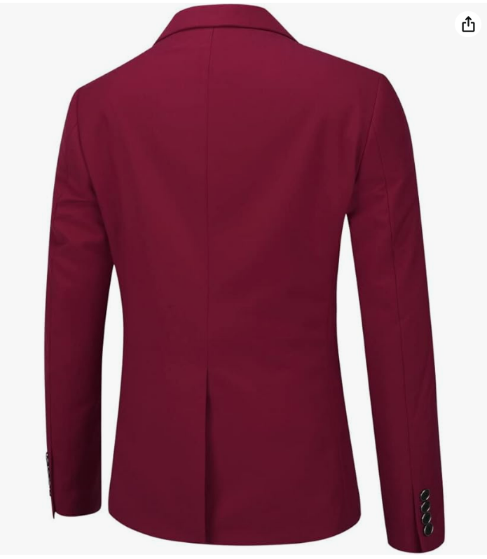 Costume Homme 3 Pièces Slim Fit Smoking Deux Boutons Couleur Unie Mariage Business Confort Elégant Veste Gilet et Pantalon