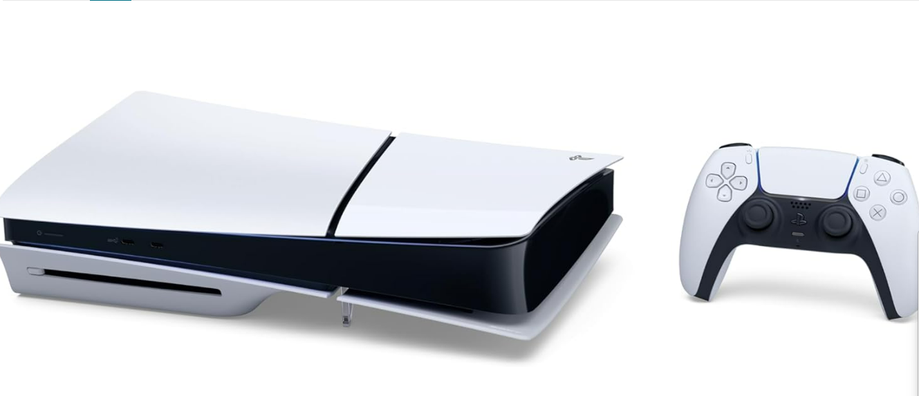 Playstation Sony, 5 Slim, PS5 avec 1 Manette Sans Fil DualSense, Couleur : Blanche