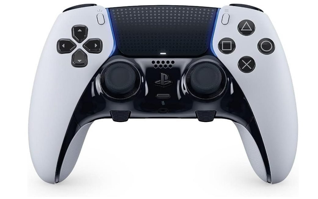 Sony, Manette DualSense Edge Officielle pour PS5 et PC, Sans Fil, Commandes Ultra-Personnalisables + Profils Interchangeables + Confort Amélioré, Boîte de Transport Incluse, Couleur : Blanche et Noire