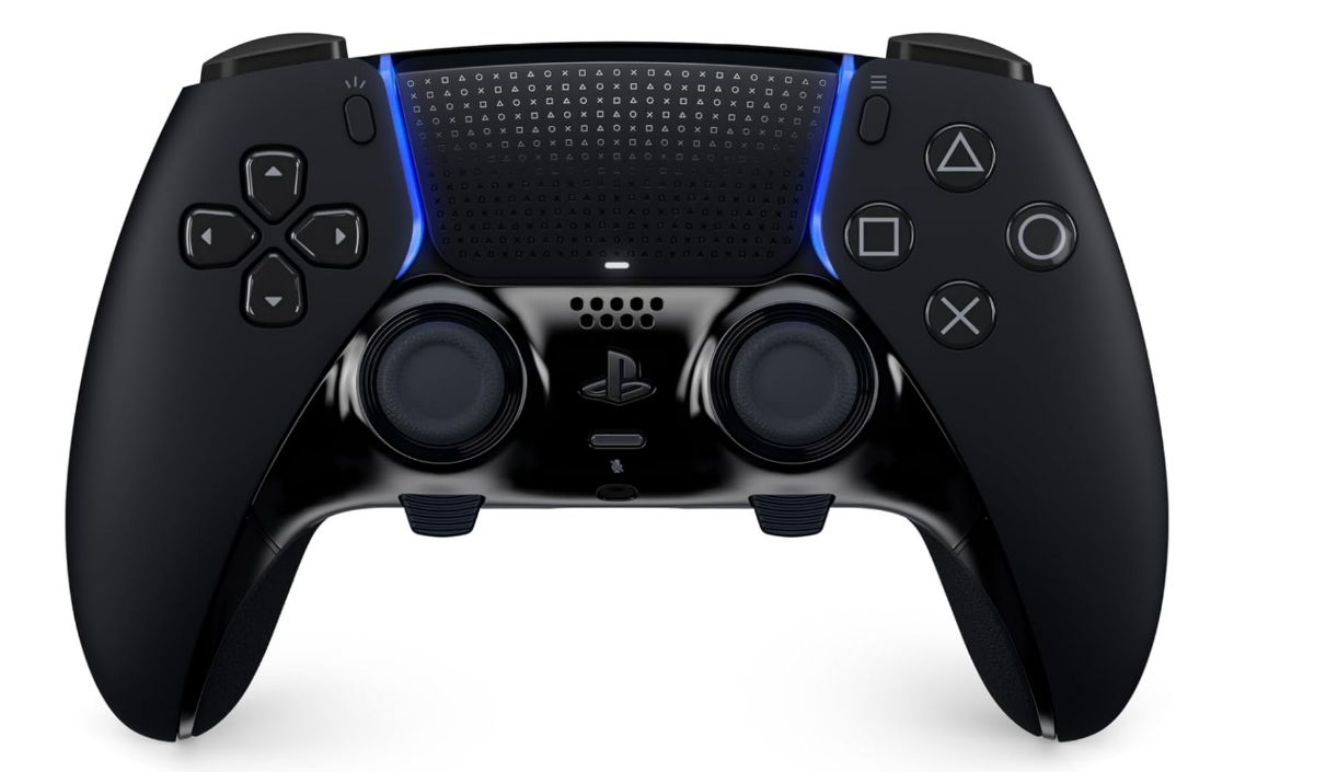Playstation Sony, Manette DualSense Edge officielle pour PS5 et PC, Sans Fil, Commandes Ultra Personnalisables, Profils Interchangeables, Confort Amélioré, Boîte de Transport Incluse, Couleur : Noire