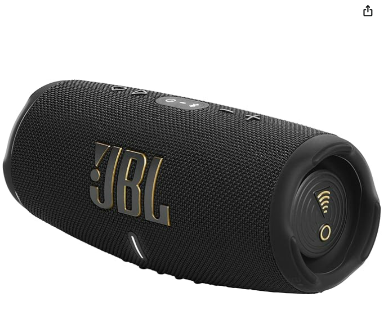 JBL Charge 5 WiFi, Enceinte portable, connexion Bluetooth et WiFi, Son Pro Original JBL, étanche à l'eau et à la poussière, 20h d'autonomie, Noire