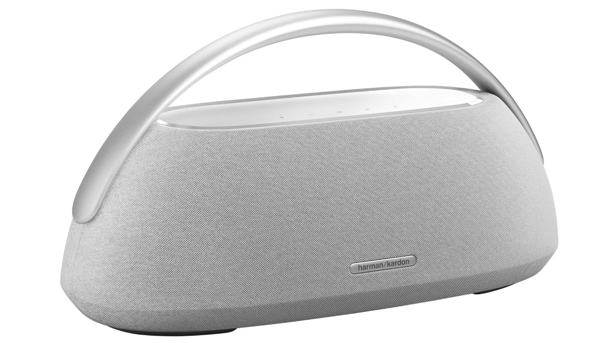 Harman Kardon Go + Play 3, Enceinte portable Bluetooth sans fil, autonomie de 8 h, son et basses puissantes, en Gris