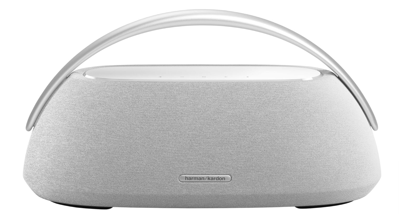 Harman Kardon Go + Play 3, Enceinte portable Bluetooth sans fil, autonomie de 8 h, son et basses puissantes, en Gris
