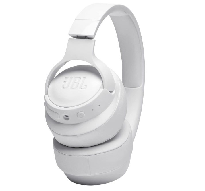 JBL Tune710BT – Casque audio circum-auriculaire sans fil – Son JBL Pure Bass – Autonomie de batterie de 50h – Appels mains-libres et commande vocale – Blanc