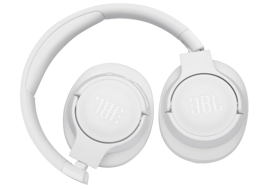 JBL Tune710BT – Casque audio circum-auriculaire sans fil – Son JBL Pure Bass – Autonomie de batterie de 50h – Appels mains-libres et commande vocale – Blanc