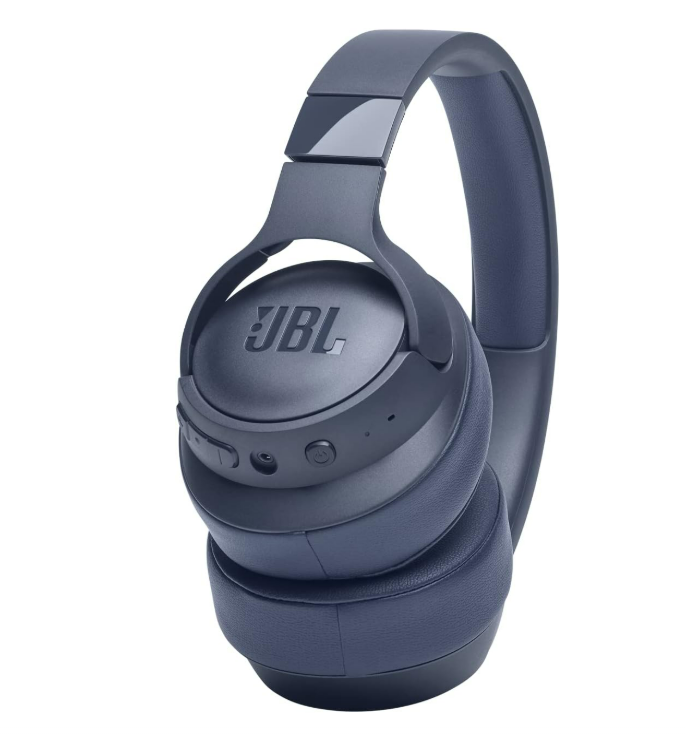 JBL Tune710BT – Casque audio circum-auriculaire sans fil – Son JBL Pure Bass – Autonomie de batterie de 50h – Appels mains-libres et commande vocale – Bleu