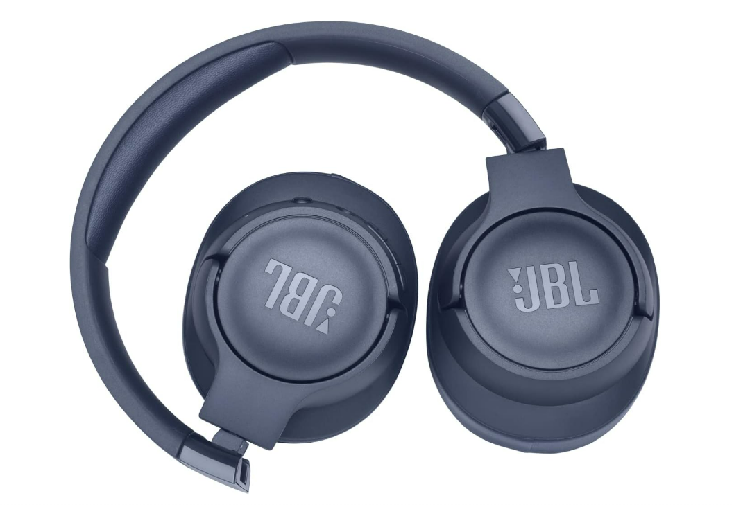 JBL Tune710BT – Casque audio circum-auriculaire sans fil – Son JBL Pure Bass – Autonomie de batterie de 50h – Appels mains-libres et commande vocale – Bleu