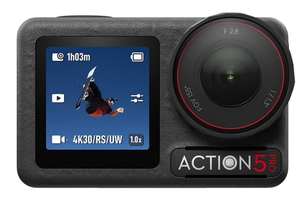 DJI Bundle Standard Osmo Action 5 Pro, Caméra Étanche avec Capteur 1/1,3", Vidéo 4K/120 IPS, Suivi de Sujet, Stabilisation, Double Écran Tactile OLED, Caméra d’Action 4K Idéale pour Sports, Vlog