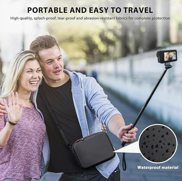 Tomat Osmo Action 5 Pro Housse de Transport pour DJI Osmo Action 5 Pro Accessoires caméra Coque Rigide Compatible pour DJI Action 4 /Action 3 Adventure Combo
